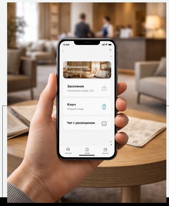 Мобильное приложение для гостей отеля в Чебоксарах, управление сервисом
